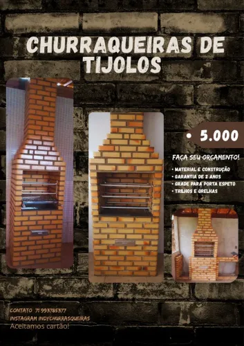 Churrasqueiras de Tijolos Personalizadas