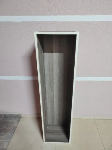 Nicho com fundo e tampa de vidro 1,20 x 0,30 x 0,25 cm