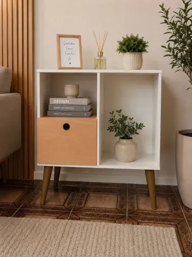 Aparador Buffet Multiuso Moderno Cantinho do Café Sala Cozinha