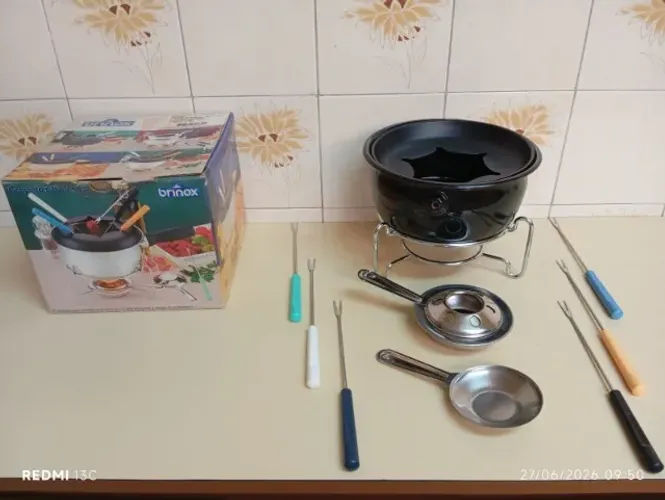 CONJUNTO P/FONDUE 10 PÇS CÓD.3550 BRINOX