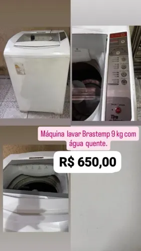 MÁQUINA  Brastemp 9 kg Água quente