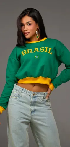 Moletom Brasil - FRETE GRÁTIS 