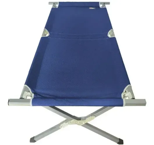 Cama Dobrável Nautika Arkadia Azul Suporta Até 100Kg Camping