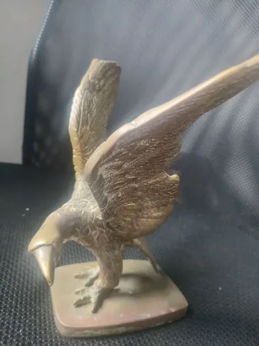 Estatua águia bronze maciça