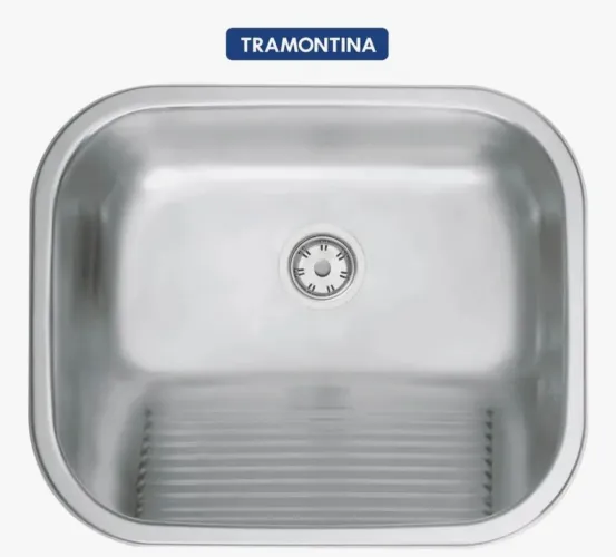Tanque Tramontina 50x40 Hera 34l Inox Prime Fosco Acetinado