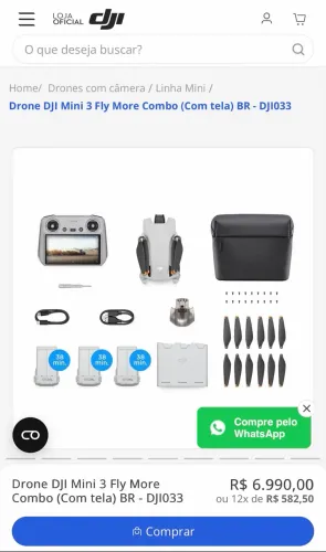 Drone dji mini 3 combo zero