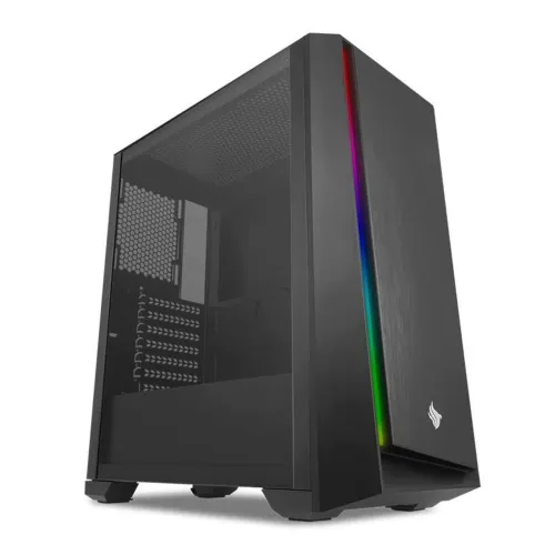 Gabinete Gamer Pichau Dragoon R LED RGB Lateral em Vidro Temp, PGDR-01-RGB