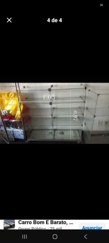 Vitrine de vidro