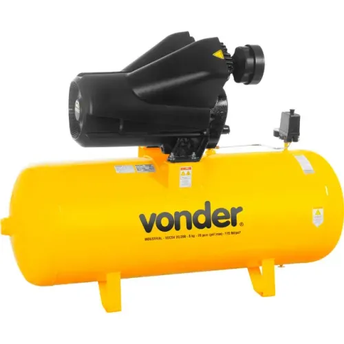 Compressor de ar VDCSV 20/200, 5,0 cv trifásico, 220 V ~/380 V~, VONDER 
