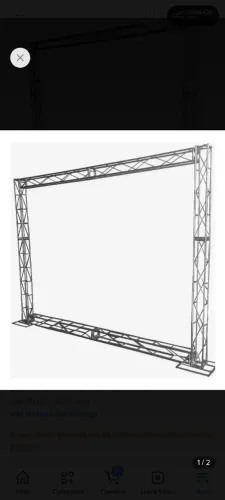 Kit Trave Box Truss Q15 Backdrop Aço 2 X 2m Stfer