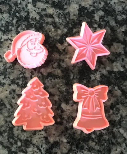 4 Cortadores de Biscoito de Natal
