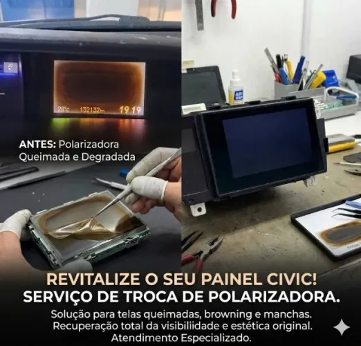 Multimidia Honda Civic - Tela do i-MID manchada ou apagada I Nós resolvemos!
