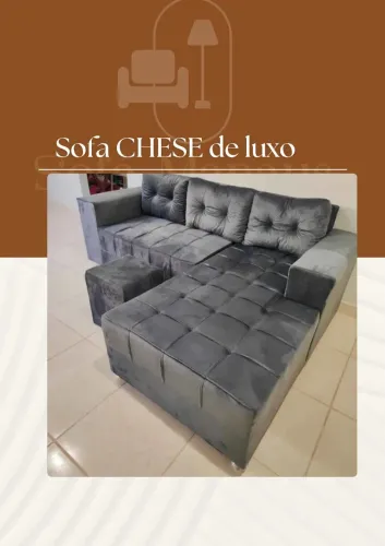 Sofá de canto com chaise 750$ - Manaus 