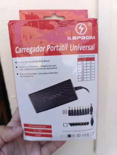 Fonte Carregador Universal Notebook Laptop Computador Nova/Caixa
