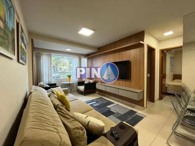 Apartamento mobiliado para locação no Setor Bueno, Goiânia, GO