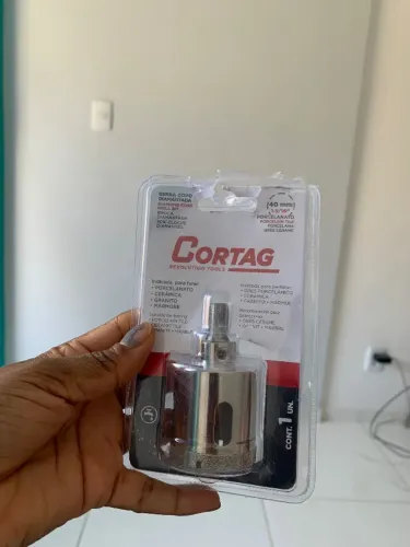 Broca diamantada Cortag 40 mm usado 1x