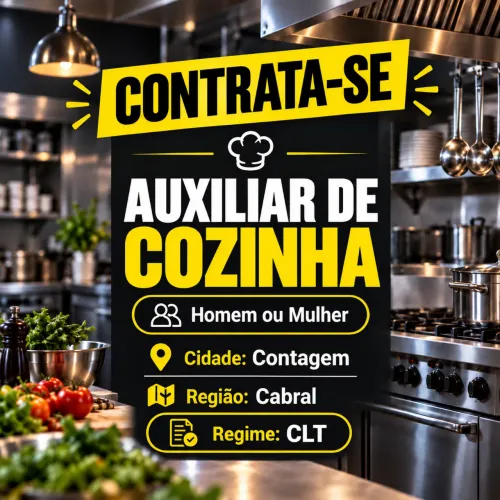 CONTRATA-SE AUXILIAR DE COZINHA CLT