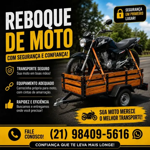 Reboque e transporte de moto