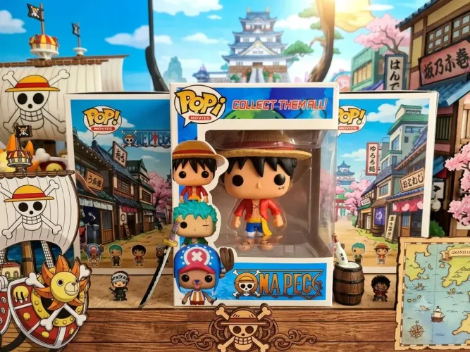 One Piece pop kit 3 peças