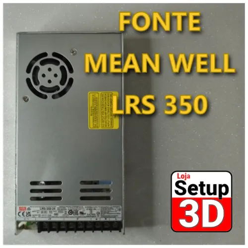 Fonte Mean Well LRS 350 - 24V (Creality K1, K1 Max, K1C)