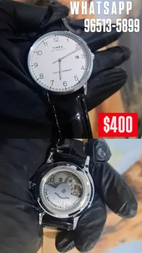Relógio TIMEX ORIGINAL PULSEIRA DE COURO AUTOMÁTICO