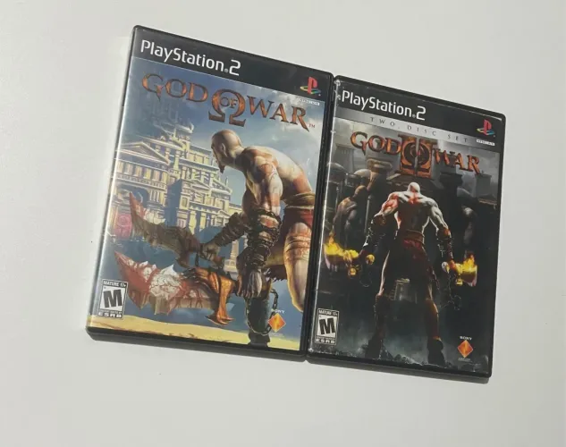 God of war 1 e 2 ps2 black label Americano