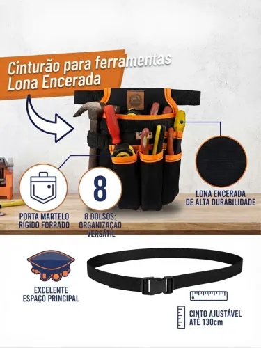 Cartucheira para ferramentas em lona encerada CAPYBAG