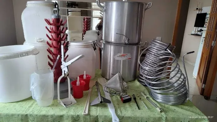 KIT PARA PRODUÇÃO DE CERVEJA ARTESANAL 60L