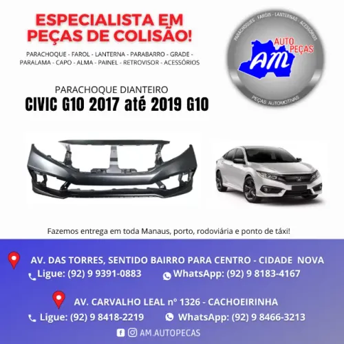 parachoque civic G10