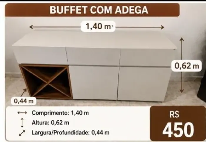 Buffet com adega