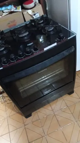 Fogão mesa de vidro