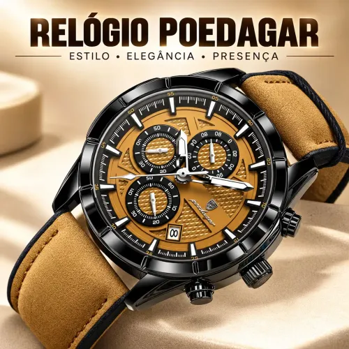 ? RELÓGIO POEDAGAR ? ELEGÂNCIA E ESTILO!