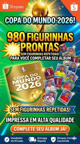 Figurinhas da copa 2026 - kit com todas as 980 figurinhas.