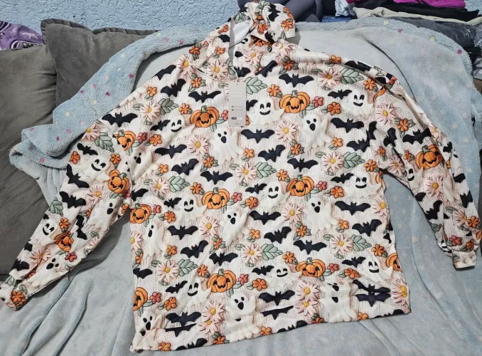 Moletom Feminino Folgado de Manga Longa com Capuz
