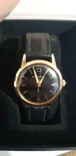 Relógio masculino automático Swiss GP/SS Eternamatic 17J Cal 1414U da década de 1950, revi