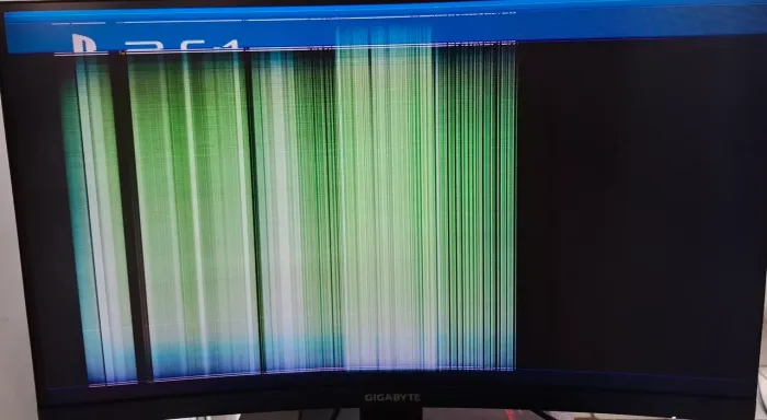 Monitor Gigabyte 2K 165hz com defeito