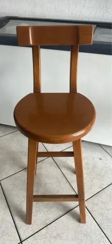 Banquetas de madeira maciça alta