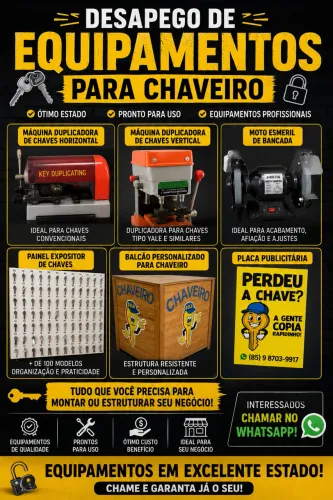 Kit para chaveiro- todos os equipamentos para iniciantes