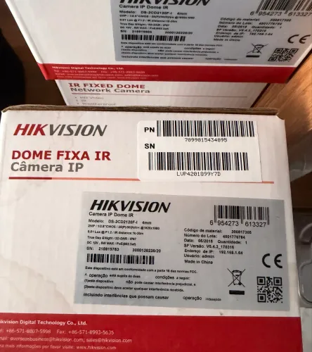 Câmera Ip Hikvision pOE 2mp 2120 4mm mini dome
