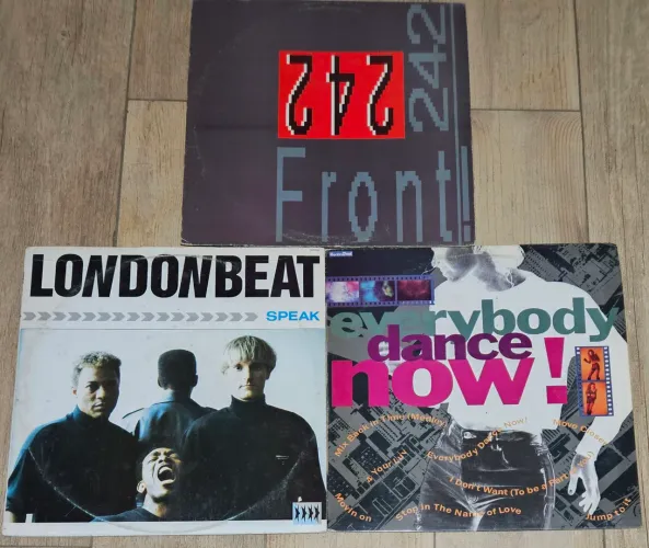 3 discos de vinil Eletrônico/Dance