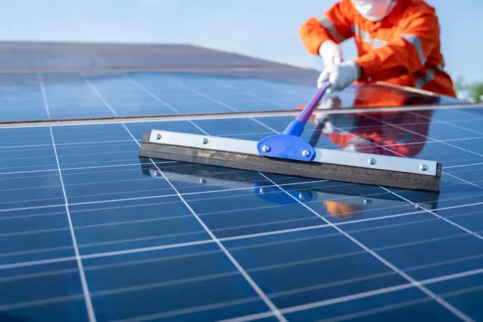 Limpeza de placas solares 