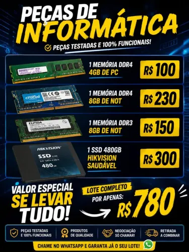 PEÇAS DE INFORMÁTICA À VENDA