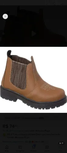 Bota infantil menino bota jeca country jequinha rodeio número 33