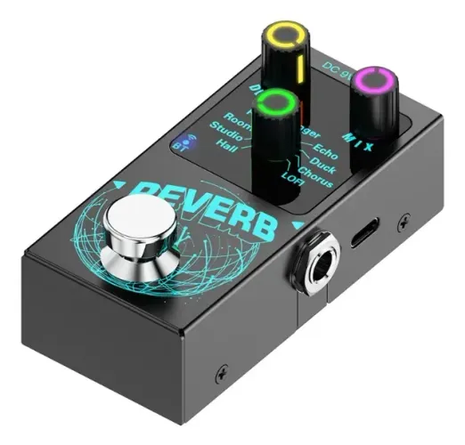 Pedal NOVO Reverb Digital USB-C/9V/Bluetooth