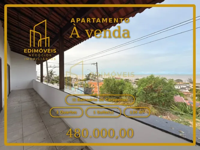 Apartamento com 3 quartos e vista panorâmica em Balneário de Carapebus não perca!
