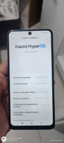 Poço x4 pro 5g 128gb, pra venda e troca.