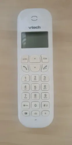telefone sem fio branco