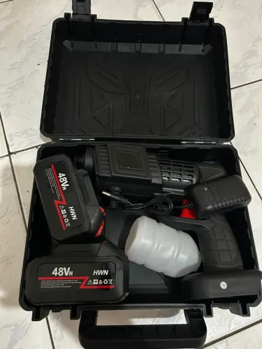 Lavadora lava jato portatil pressão 2 baterias + maleta