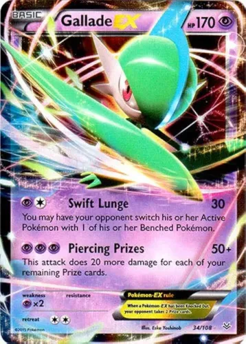 Carta Pokémon - Gallade EX (34/108)