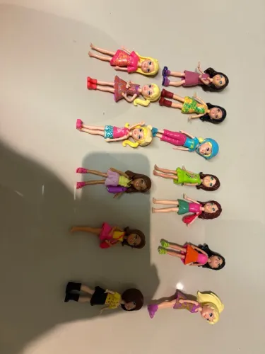 Kit com 13 Polly Pocket